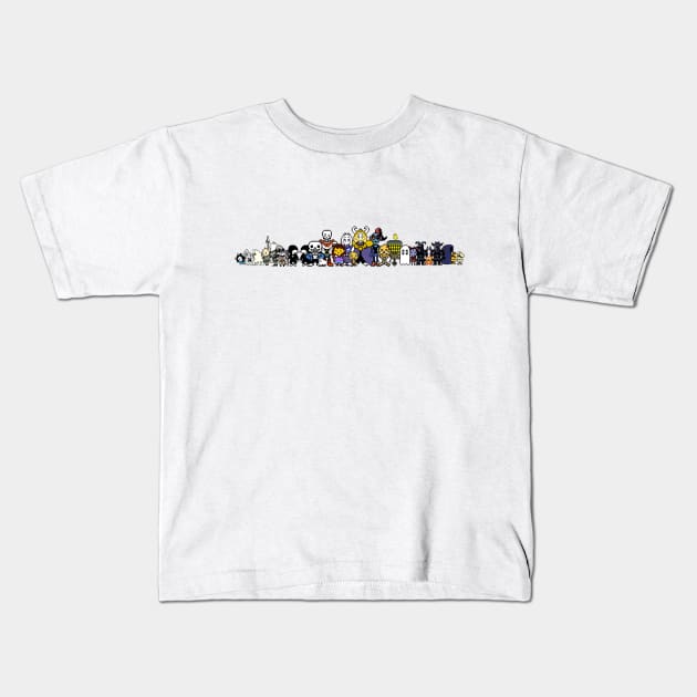 Undertale Characters Kids T-Shirt by TrevorBrenan